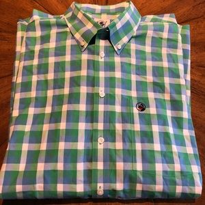 Southern Proper button down ‼️ XL blue green white